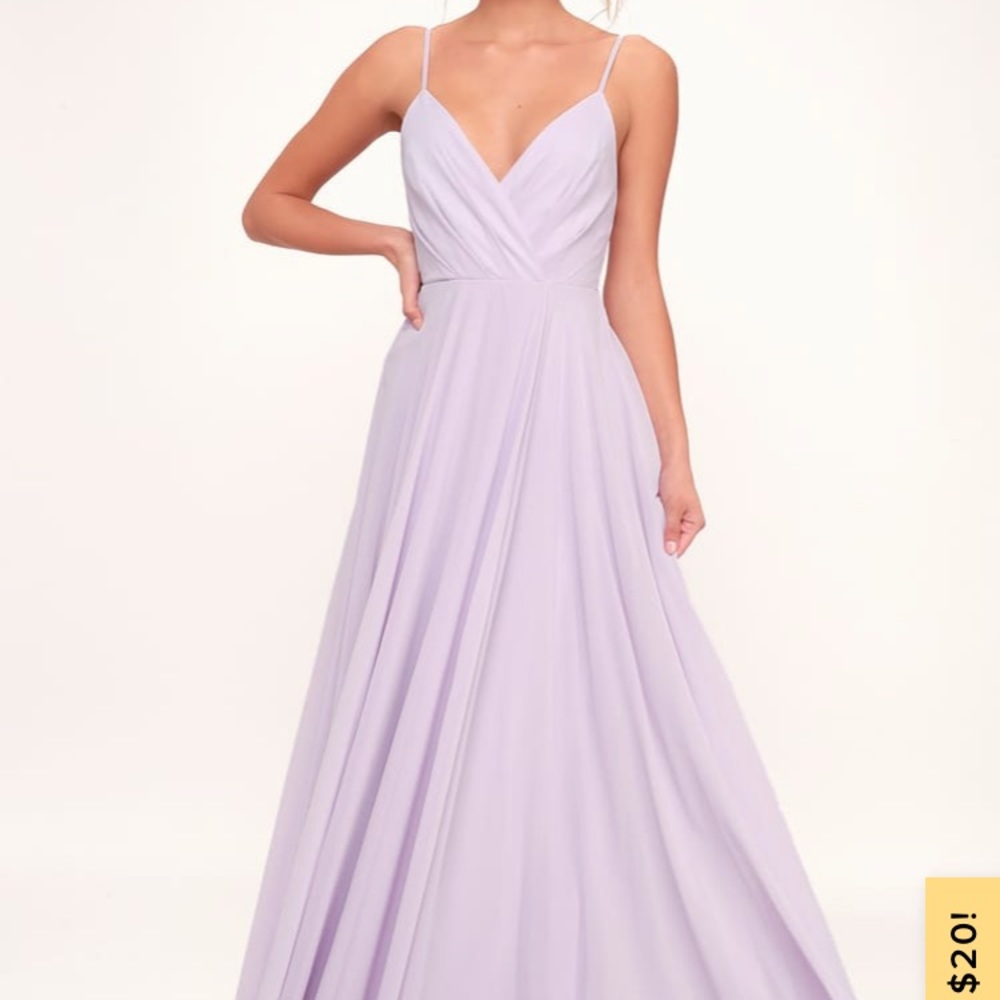 Lulu All About Love Lavender Maxi Dress